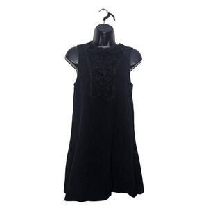 Free People Mini Dress Size Small Sleeveless Black Boho Lace Whimsygoth